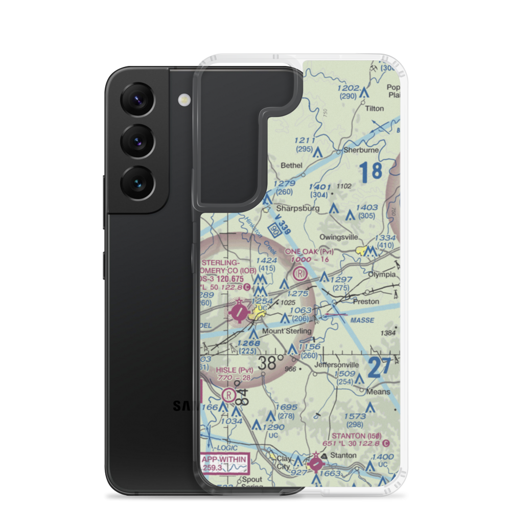 One Oak Airport (77KY) VFR Sectional Samsung Case Samsung Galaxy S22 model shown
