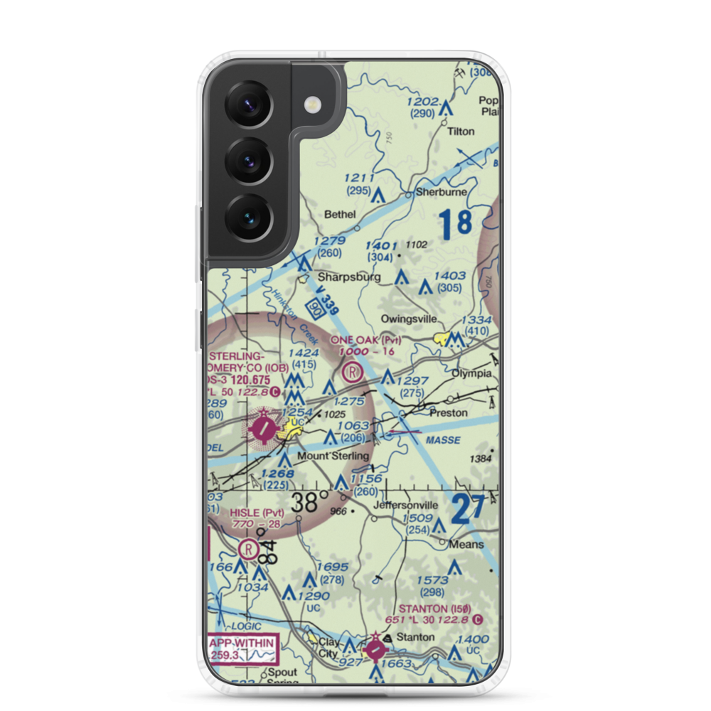One Oak Airport (77KY) VFR Sectional Samsung Case Samsung Galaxy S22 Plus model shown