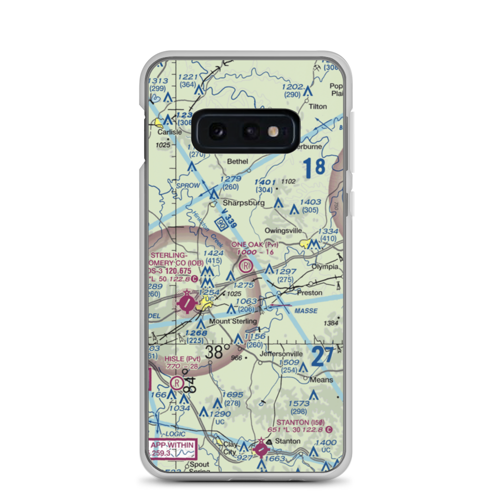 One Oak Airport (77KY) VFR Sectional Samsung Case Samsung Galaxy S10e model shown