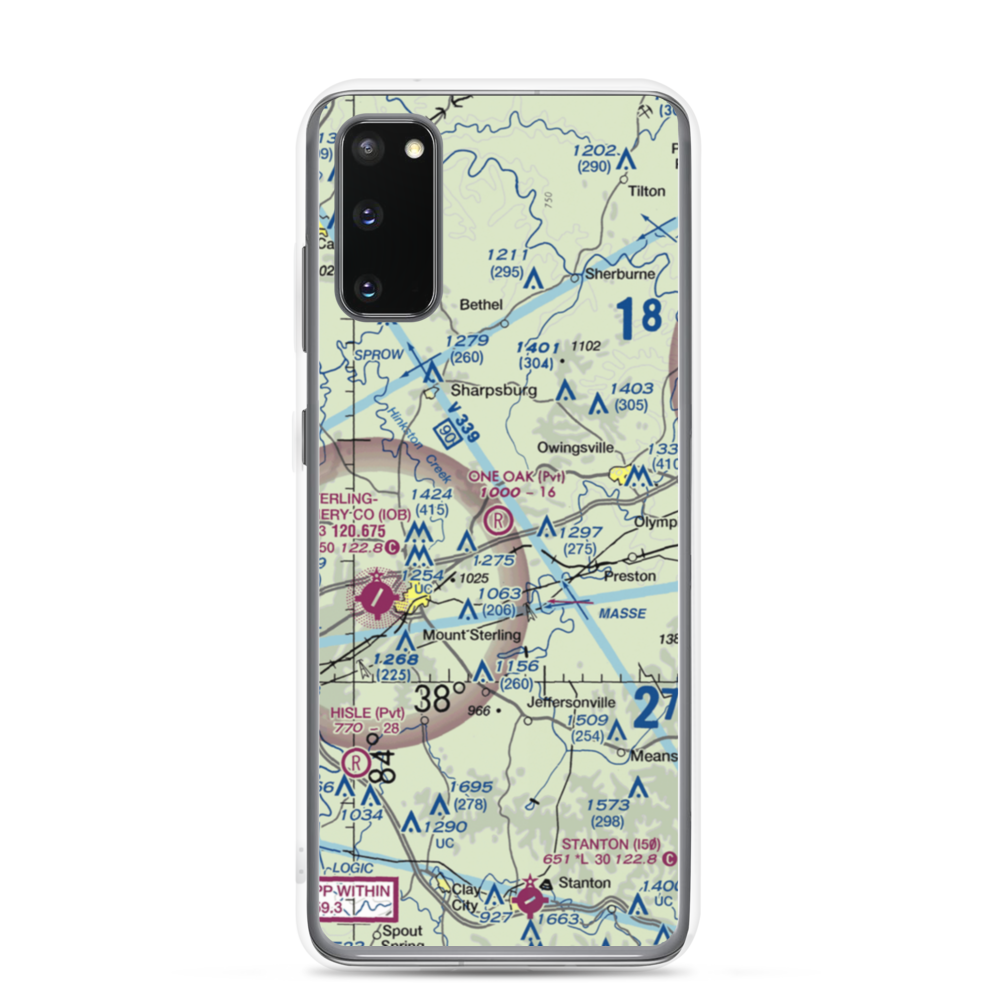 One Oak Airport (77KY) VFR Sectional Samsung Case Samsung Galaxy S20 model shown