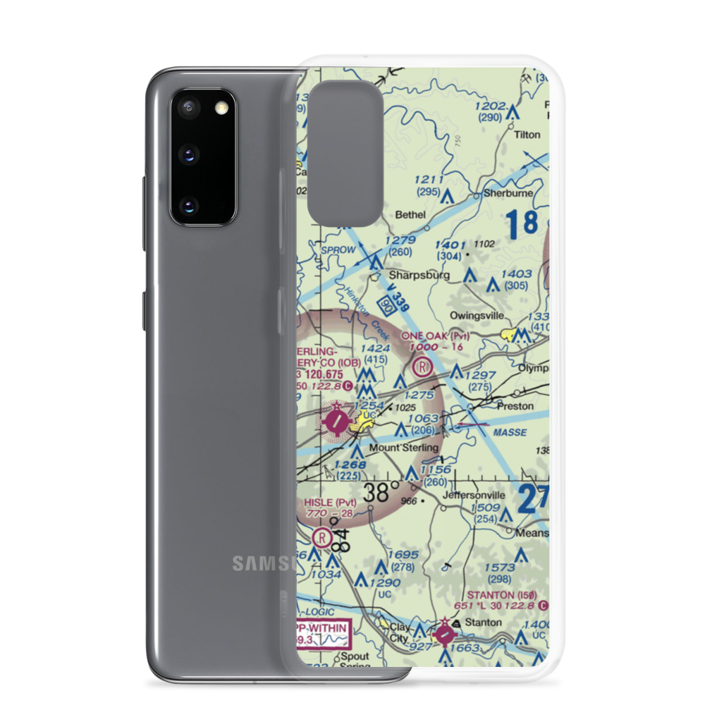 One Oak Airport (77KY) VFR Sectional Samsung Case Samsung Galaxy S20 model shown
