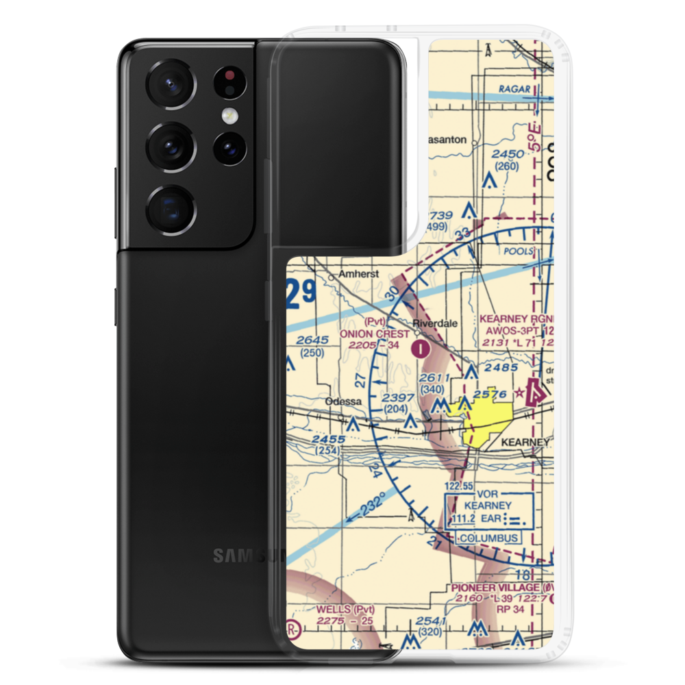 Onion Crest Airpark (43NE) VFR Sectional Samsung Case Samsung Galaxy S21 Ultra model shown