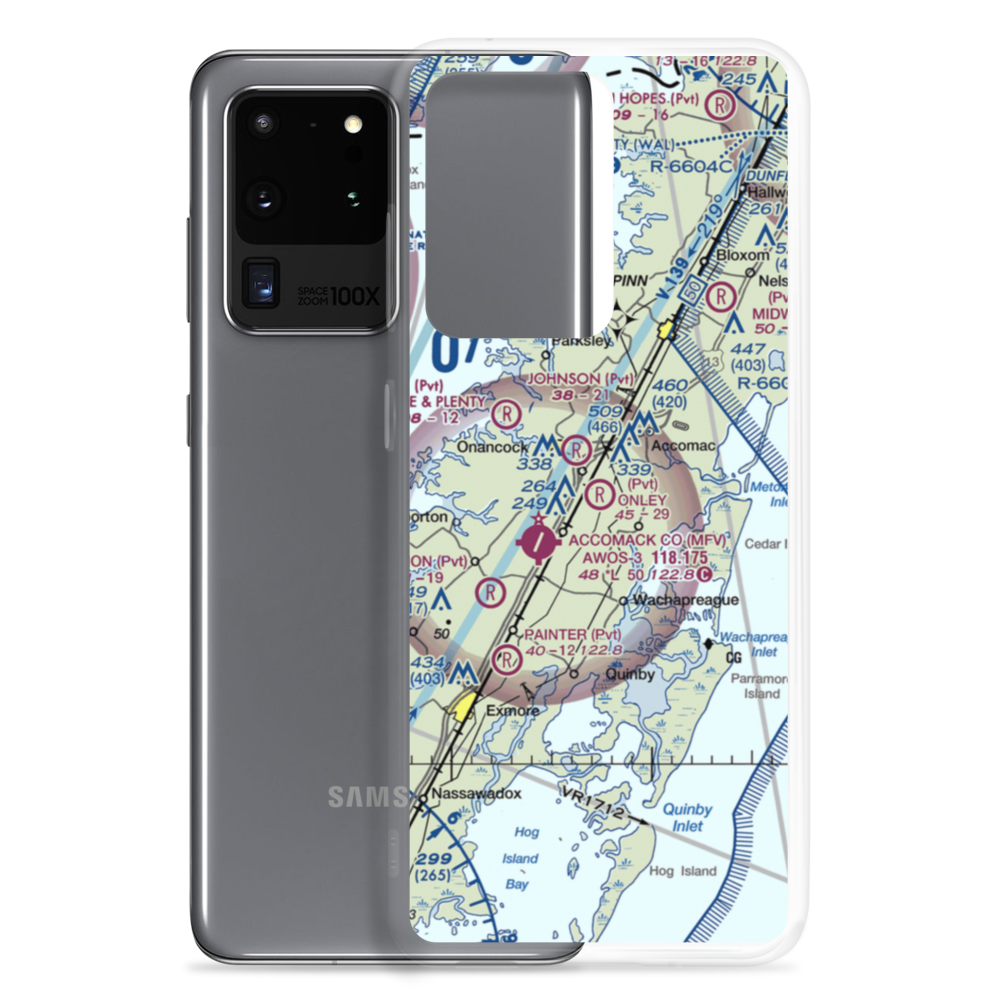 Onley Airport (VG20) VFR Sectional Samsung Case Samsung Galaxy S20 Ultra model shown