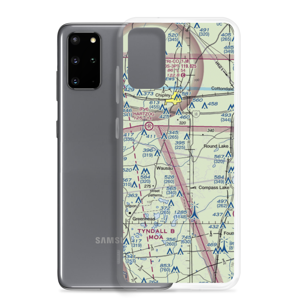 Orange Hill Airport (15FD) VFR Sectional Samsung Case Samsung Galaxy S20 Plus model shown