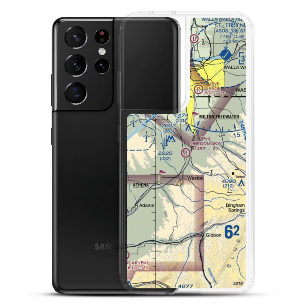 Oregon Sky Ranch Airport (OG33) VFR Sectional Samsung Case Samsung Galaxy S21 Ultra model shown