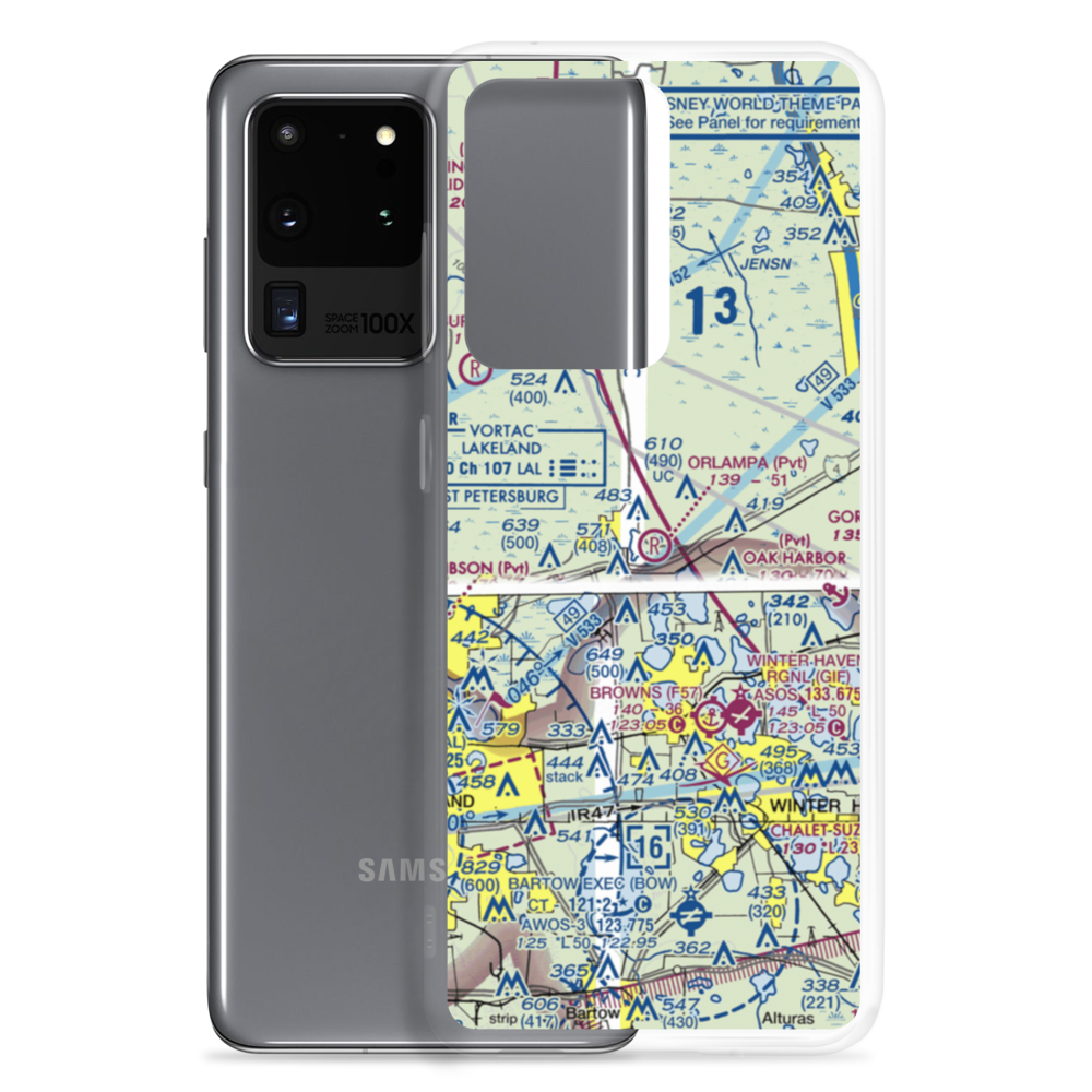 Orlampa Inc Airport (FA08) VFR Sectional Samsung Case Samsung Galaxy S20 Ultra model shown