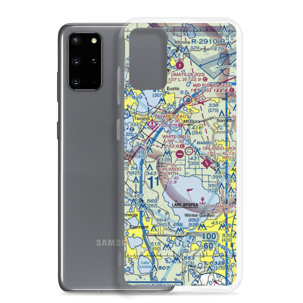 Orlando North Airpark (FA83) VFR Sectional Samsung Case Samsung Galaxy S20 Plus model shown