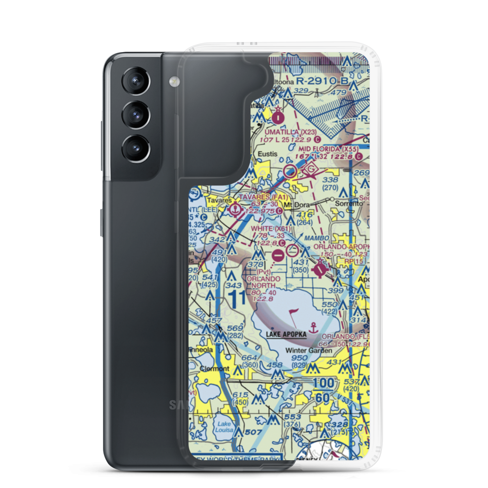 Orlando North Airpark (FA83) VFR Sectional Samsung Case Samsung Galaxy S21 model shown