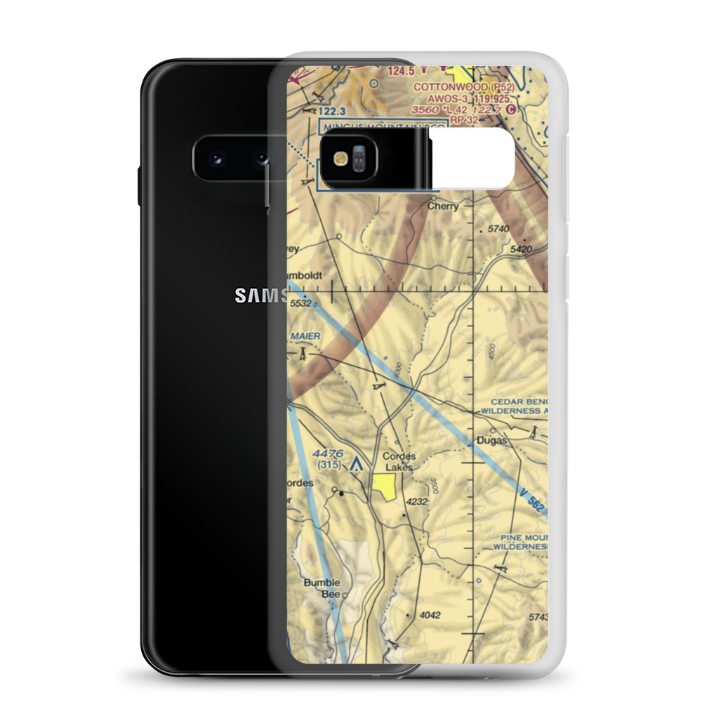 Orme School Airport (42AZ) VFR Sectional Samsung Case Samsung Galaxy S10 model shown