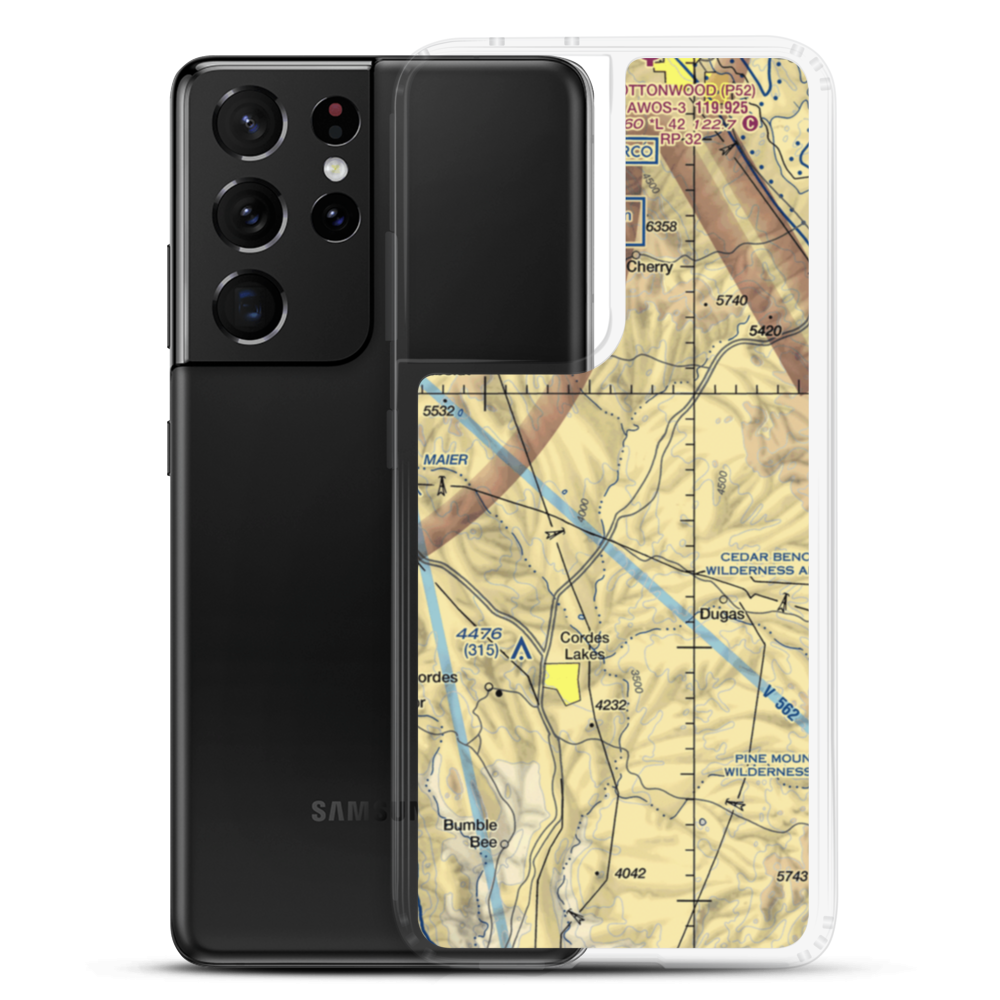 Orme School Airport (42AZ) VFR Sectional Samsung Case Samsung Galaxy S21 Ultra model shown