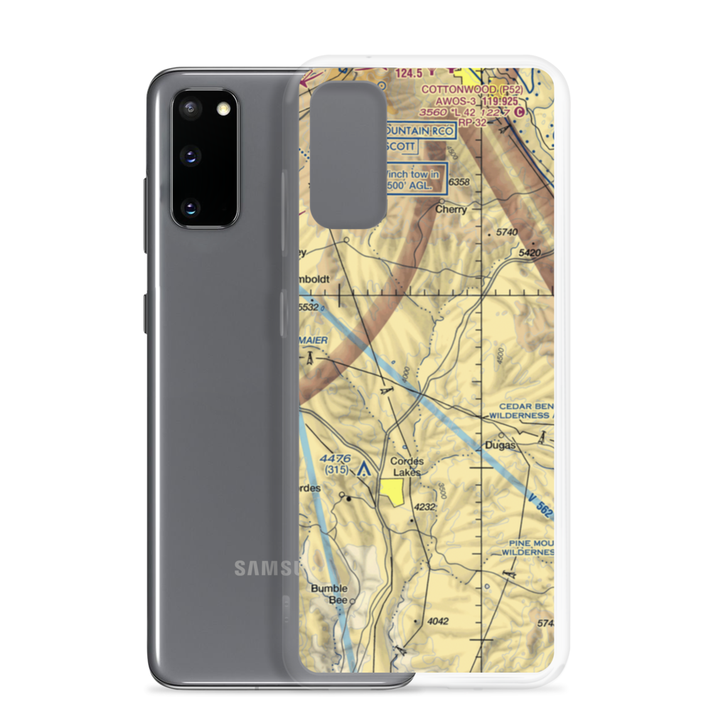 Orme School Airport (42AZ) VFR Sectional Samsung Case Samsung Galaxy S20 model shown