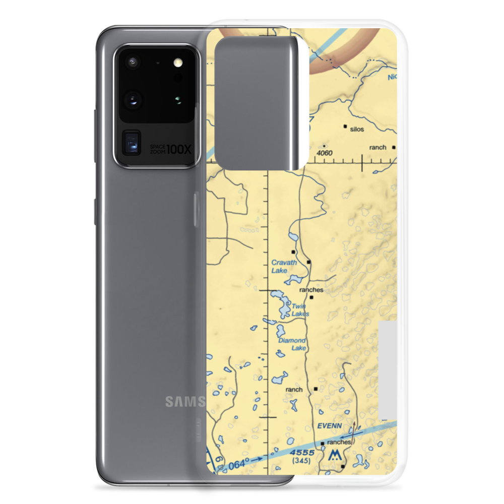 Orr Airport (24NE) VFR Sectional Samsung Case Samsung Galaxy S20 Ultra model shown