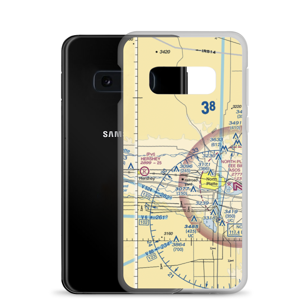 Orr Field (NE25) VFR Sectional Samsung Case Samsung Galaxy S10e model shown