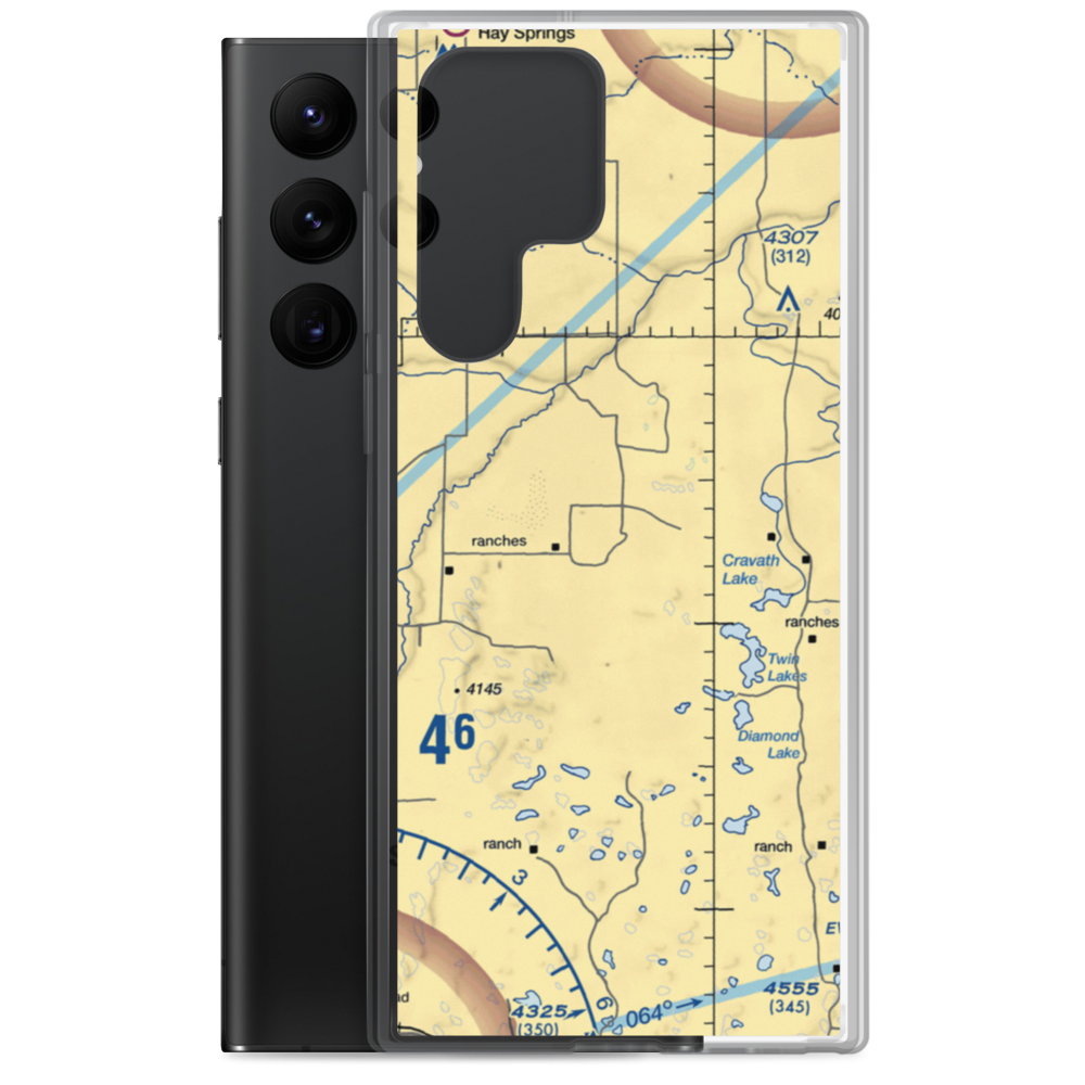 Orr Ranch Airport (33NE) VFR Sectional Samsung Case Samsung Galaxy S22 Ultra model shown