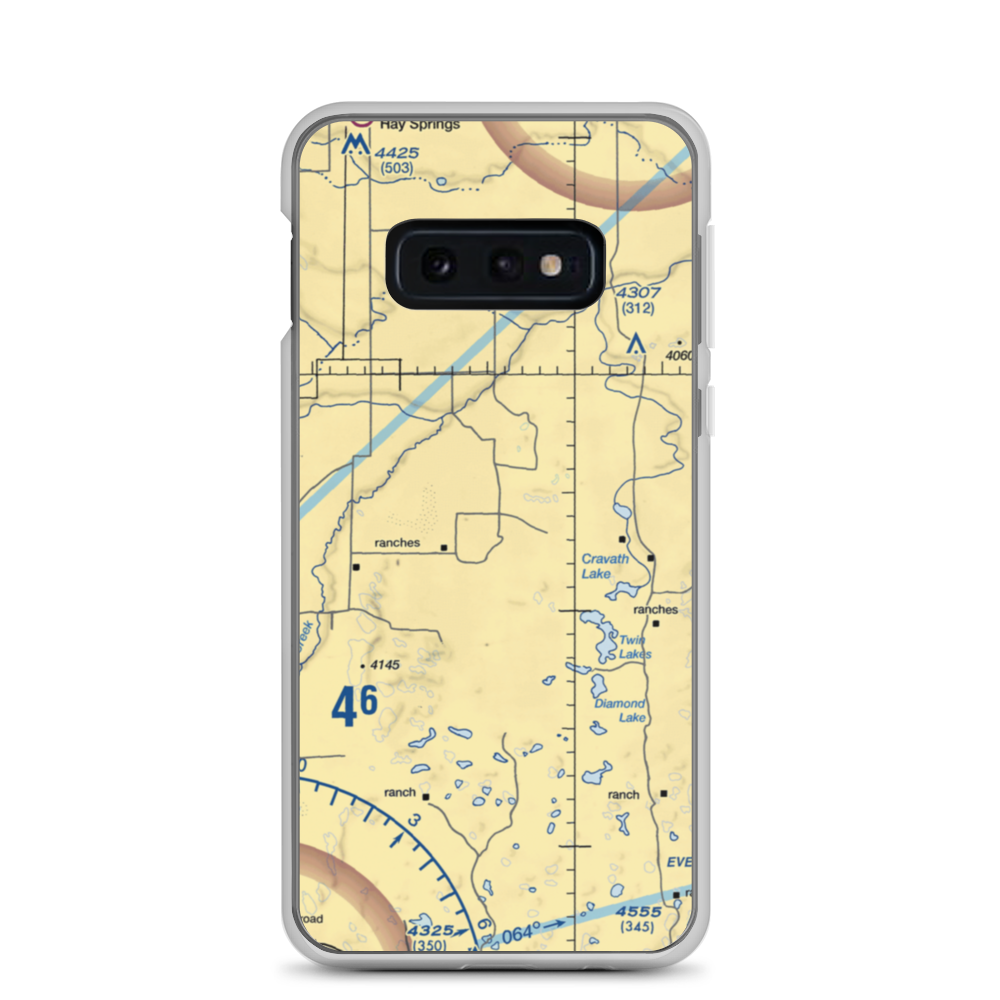 Orr Ranch Airport (33NE) VFR Sectional Samsung Case Samsung Galaxy S10e model shown