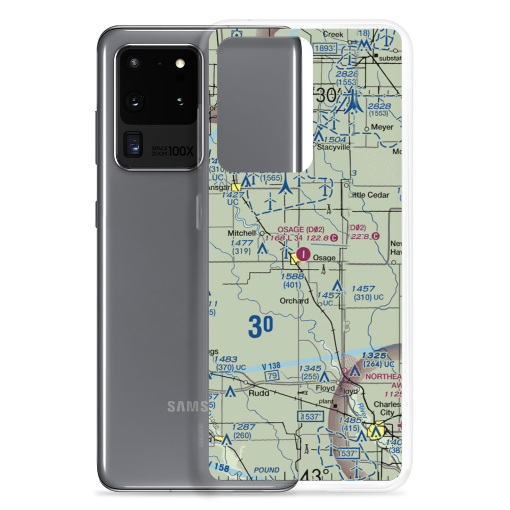 Osage Municipal Airport (D02) VFR Sectional Samsung Case Samsung Galaxy S20 Ultra model shown