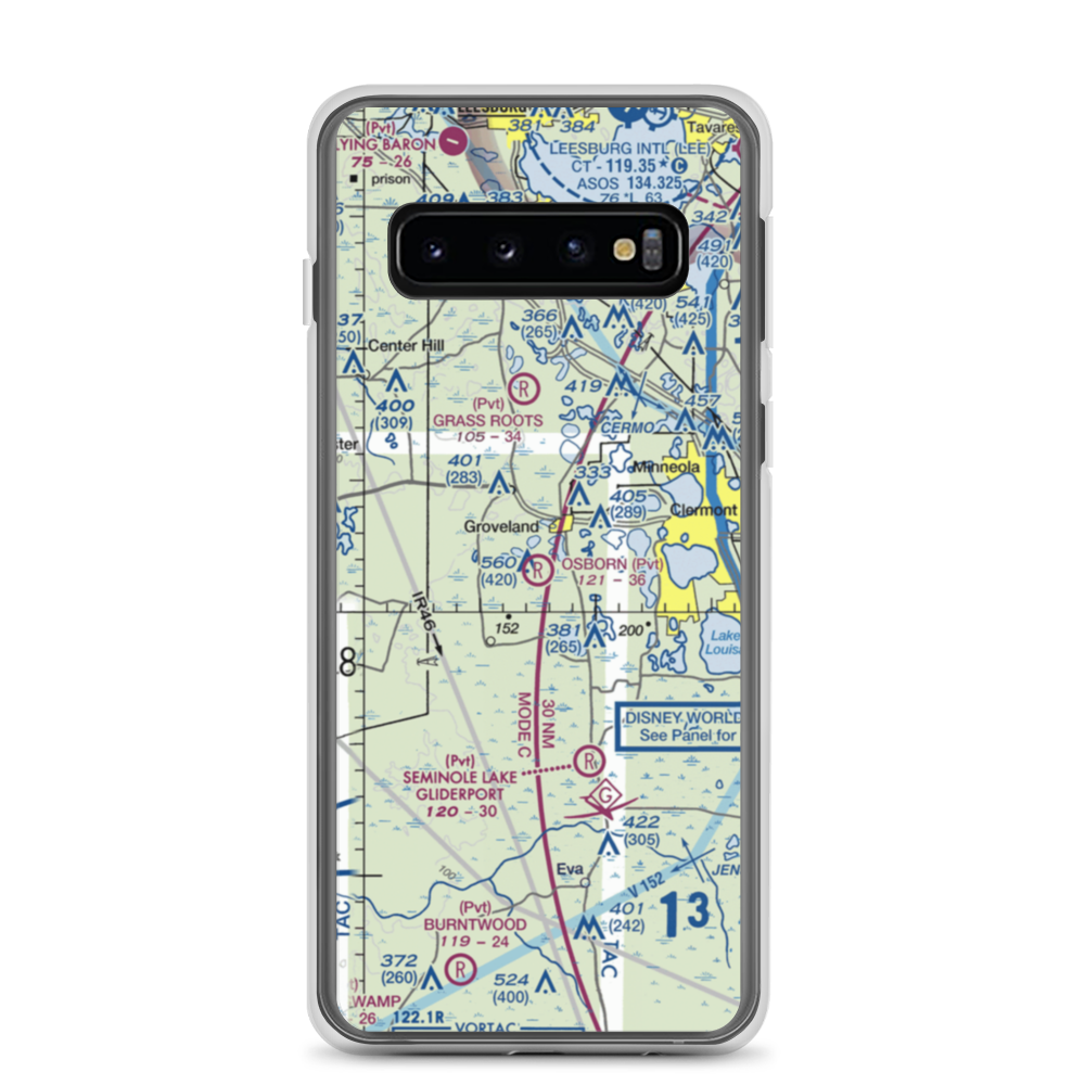 Osborn Airfield (02FA) VFR Sectional Samsung Case Samsung Galaxy S10 model shown