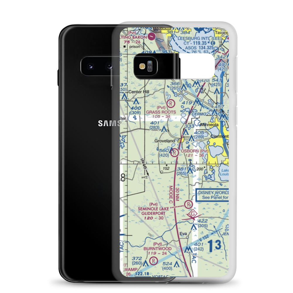 Osborn Airfield (02FA) VFR Sectional Samsung Case Samsung Galaxy S10 model shown