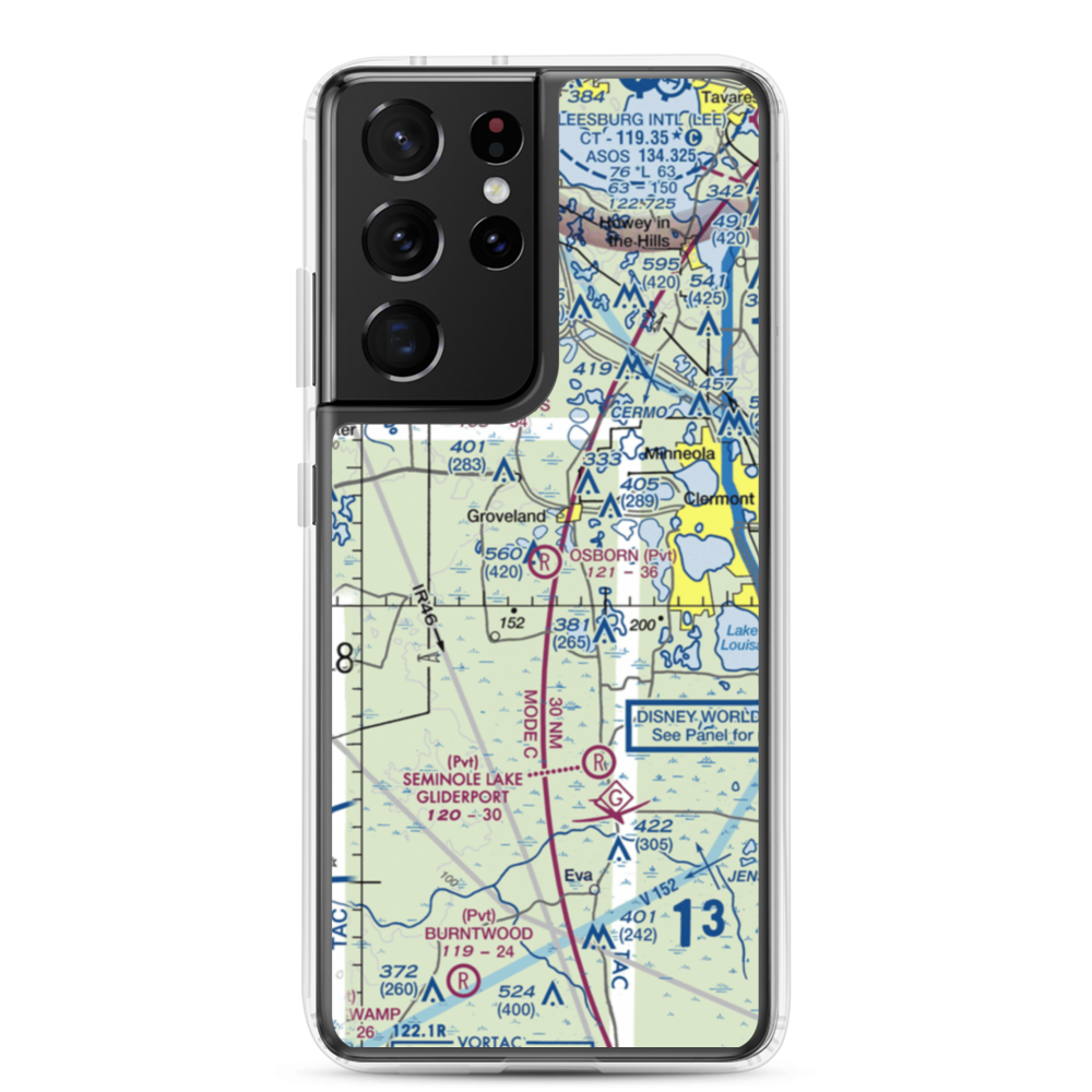 Osborn Airfield (02FA) VFR Sectional Samsung Case Samsung Galaxy S21 Ultra model shown
