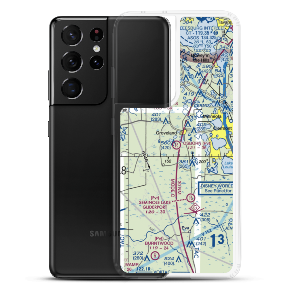 Osborn Airfield (02FA) VFR Sectional Samsung Case Samsung Galaxy S21 Ultra model shown