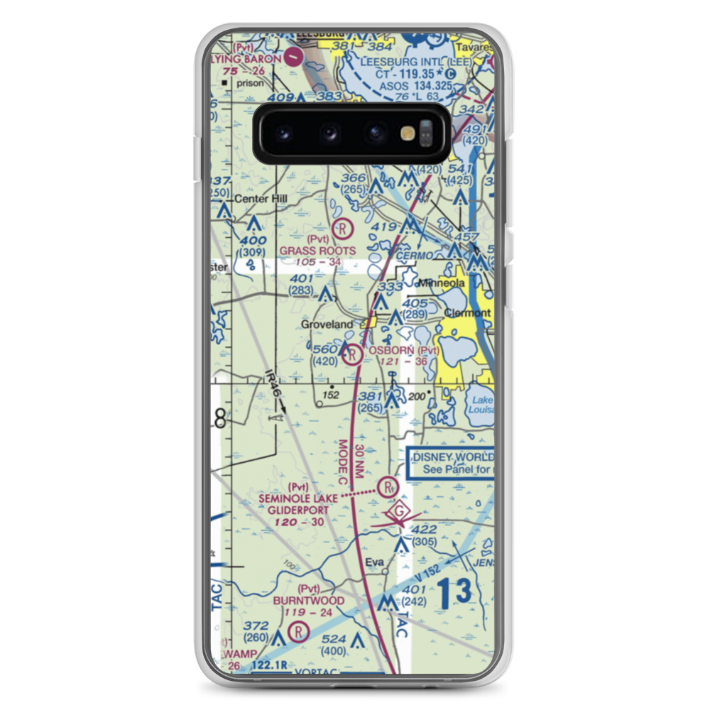 Osborn Airfield (02FA) VFR Sectional Samsung Case Samsung Galaxy S10+ model shown