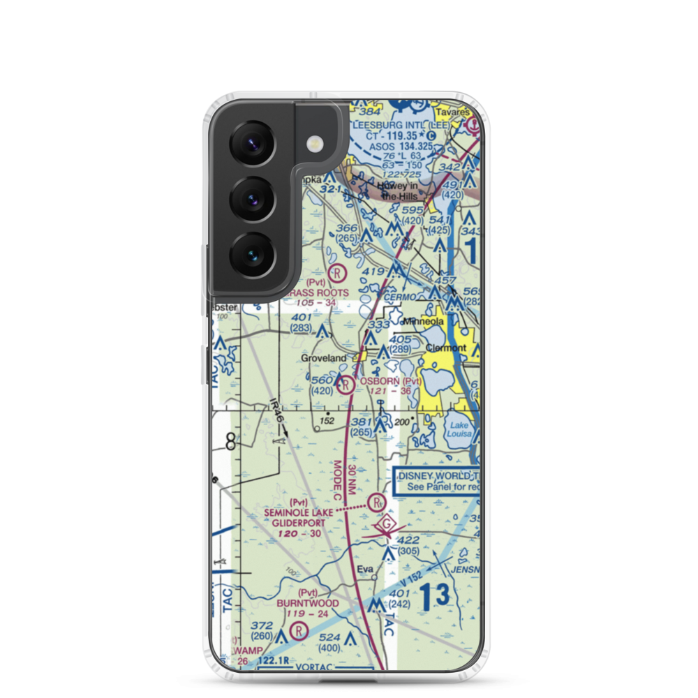 Osborn Airfield (02FA) VFR Sectional Samsung Case Samsung Galaxy S22 model shown
