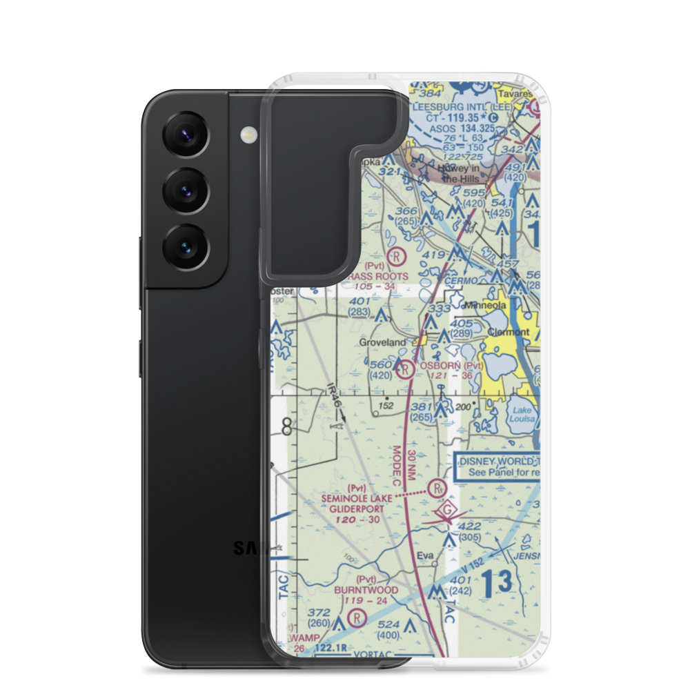 Osborn Airfield (02FA) VFR Sectional Samsung Case Samsung Galaxy S22 model shown