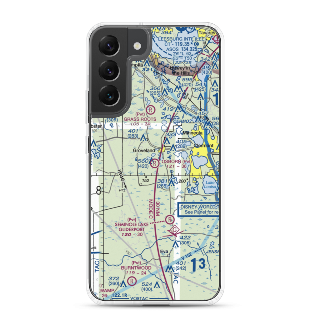 Osborn Airfield (02FA) VFR Sectional Samsung Case Samsung Galaxy S22 Plus model shown
