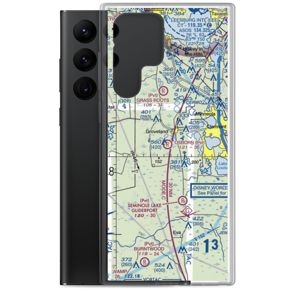 Osborn Airfield (02FA) VFR Sectional Samsung Case Samsung Galaxy S22 Ultra model shown