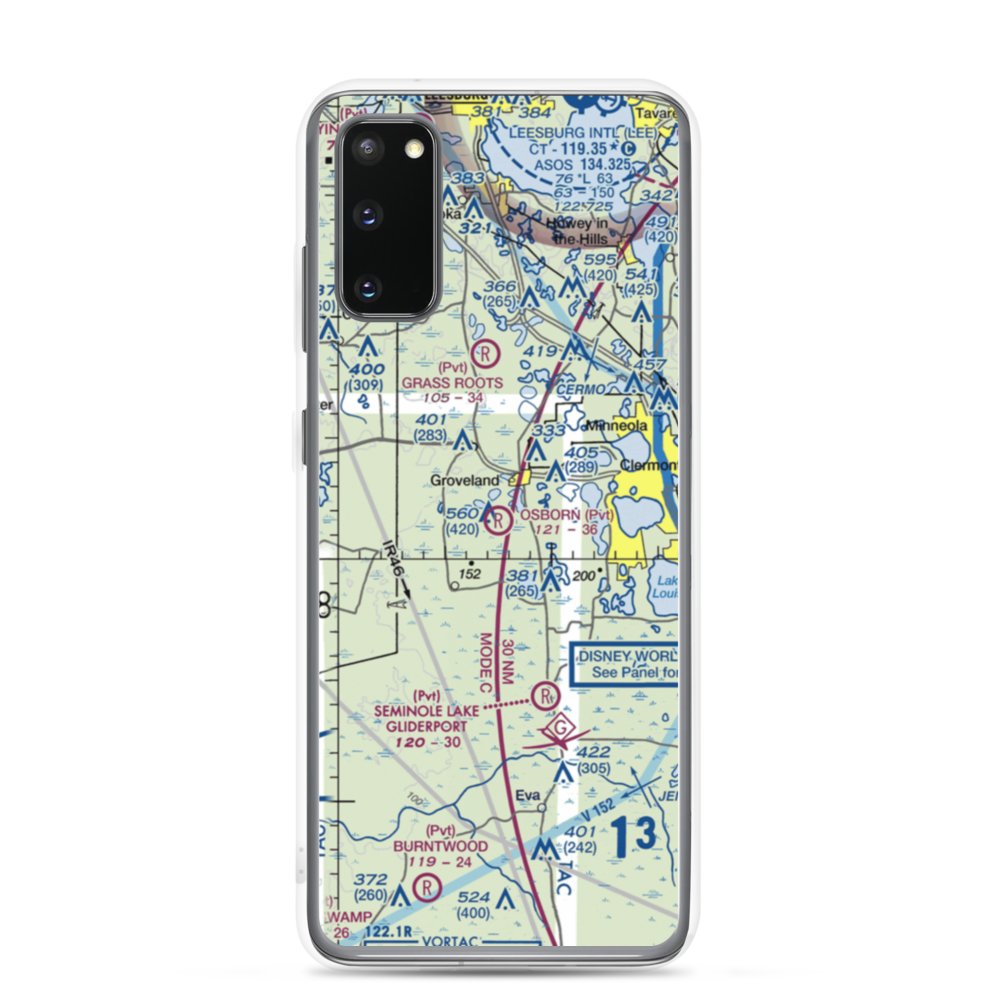 Osborn Airfield (02FA) VFR Sectional Samsung Case Samsung Galaxy S20 model shown