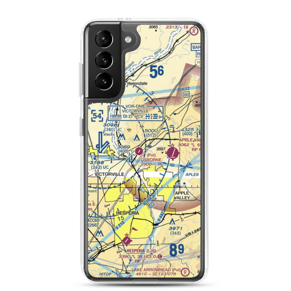 Osborne Airport (8CA0) VFR Sectional Samsung Case Samsung Galaxy S21 Plus model shown