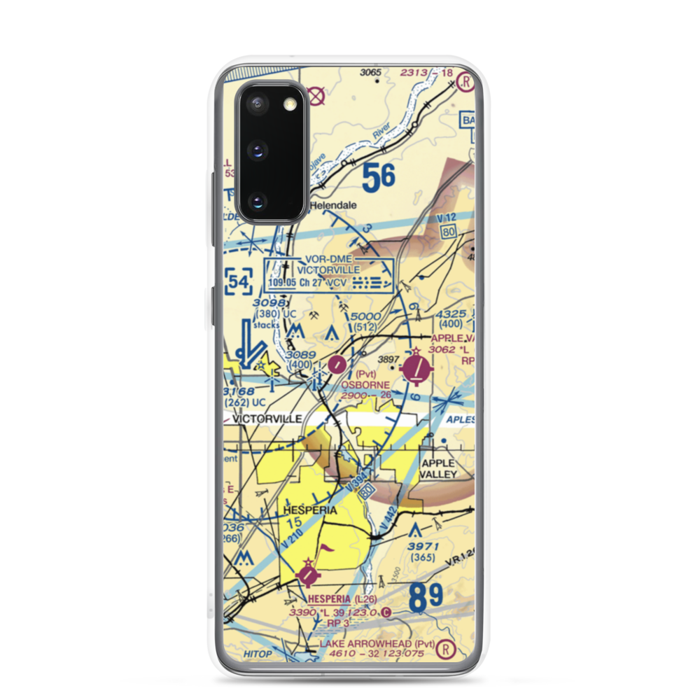 Osborne Airport (8CA0) VFR Sectional Samsung Case Samsung Galaxy S20 model shown
