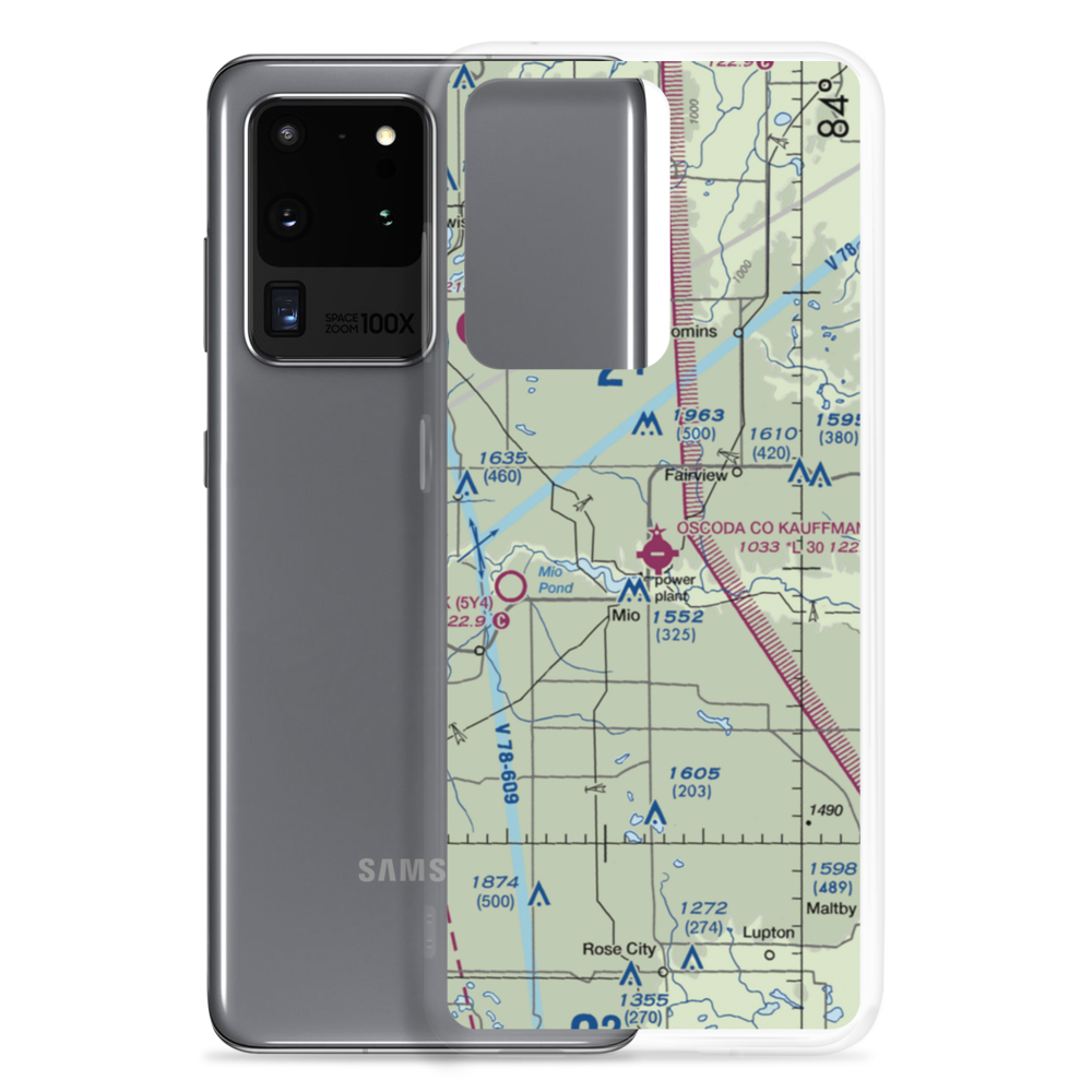 Oscoda County Airport (51M) VFR Sectional Samsung Case Samsung Galaxy S20 Ultra model shown