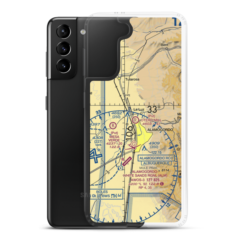 Otero Mill Airport (72NM) VFR Sectional Samsung Case Samsung Galaxy S21 Plus model shown