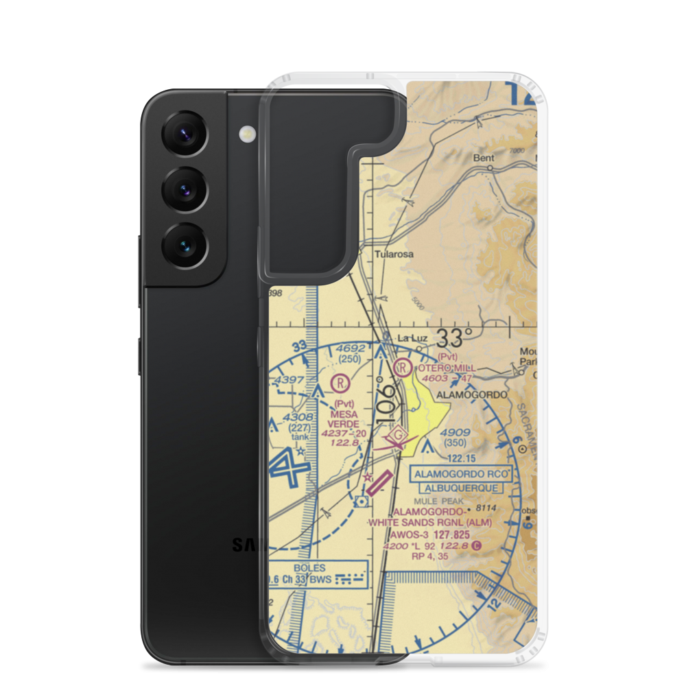 Otero Mill Airport (72NM) VFR Sectional Samsung Case Samsung Galaxy S22 model shown