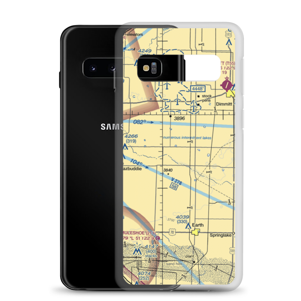 Ott Farms Airport (7TS8) VFR Sectional Samsung Case Samsung Galaxy S10 model shown