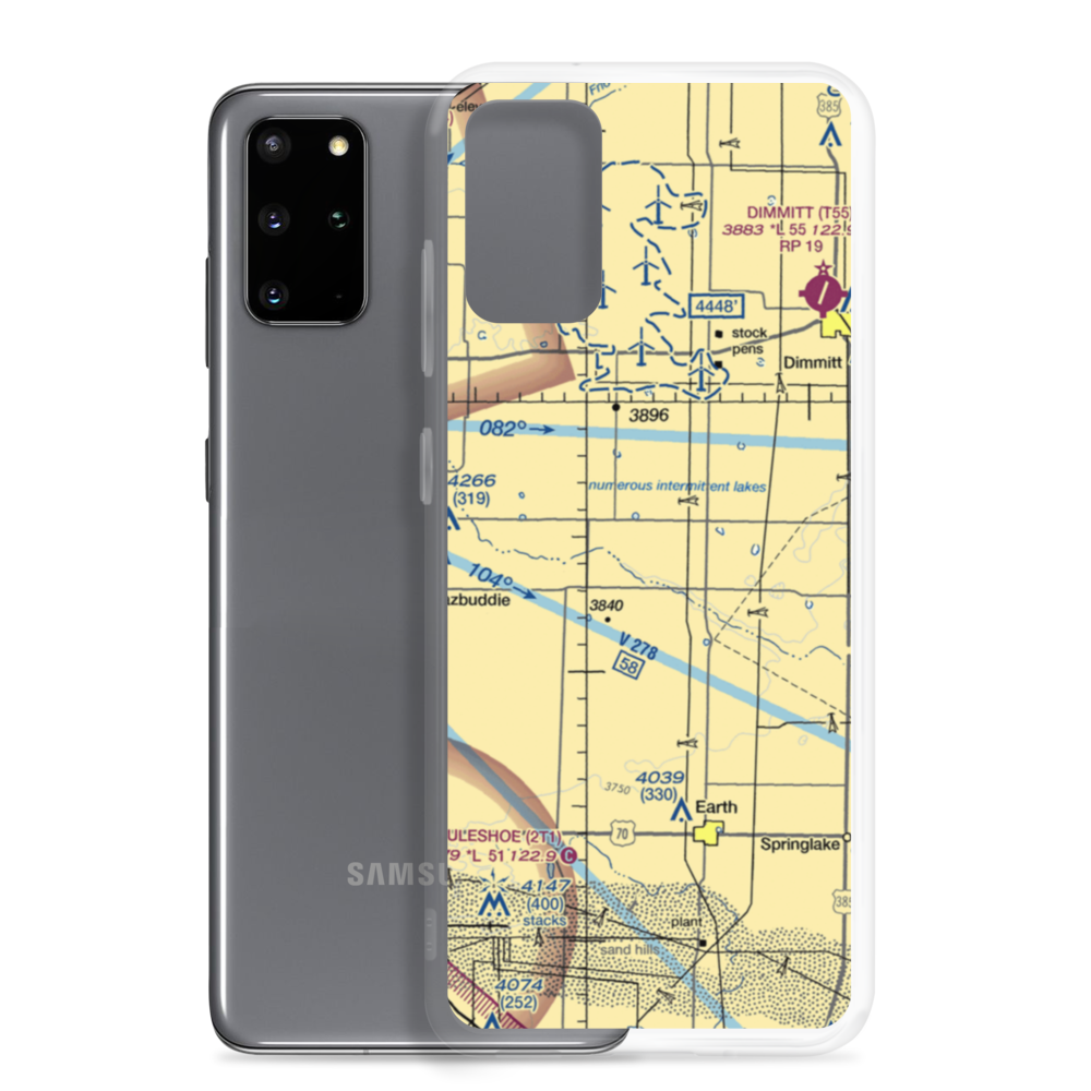 Ott Farms Airport (7TS8) VFR Sectional Samsung Case Samsung Galaxy S20 Plus model shown