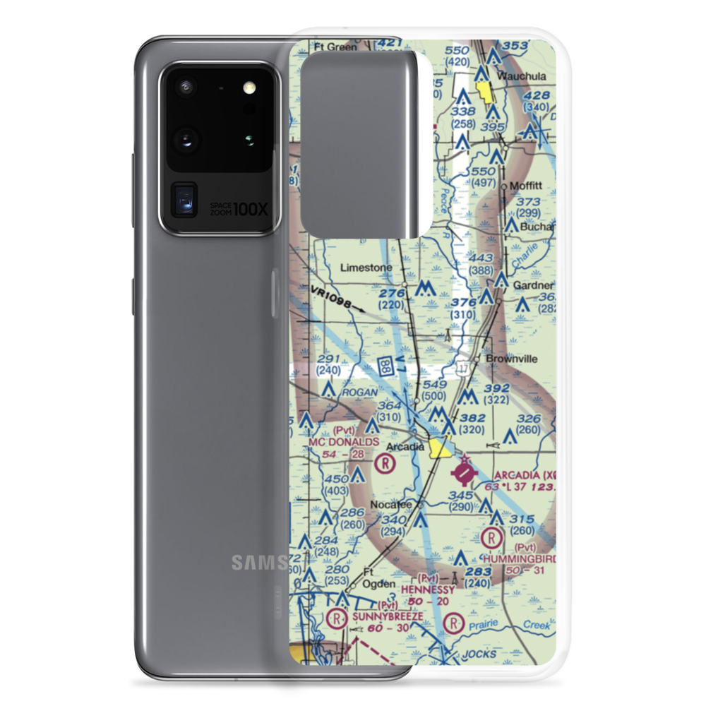 Ott's Landing Airport (0FA1) VFR Sectional Samsung Case Samsung Galaxy S20 Ultra model shown