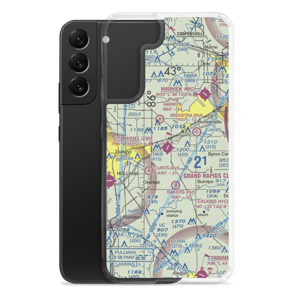 Ottawa Executive Airport (Z98) VFR Sectional Samsung Case Samsung Galaxy S22 Plus model shown