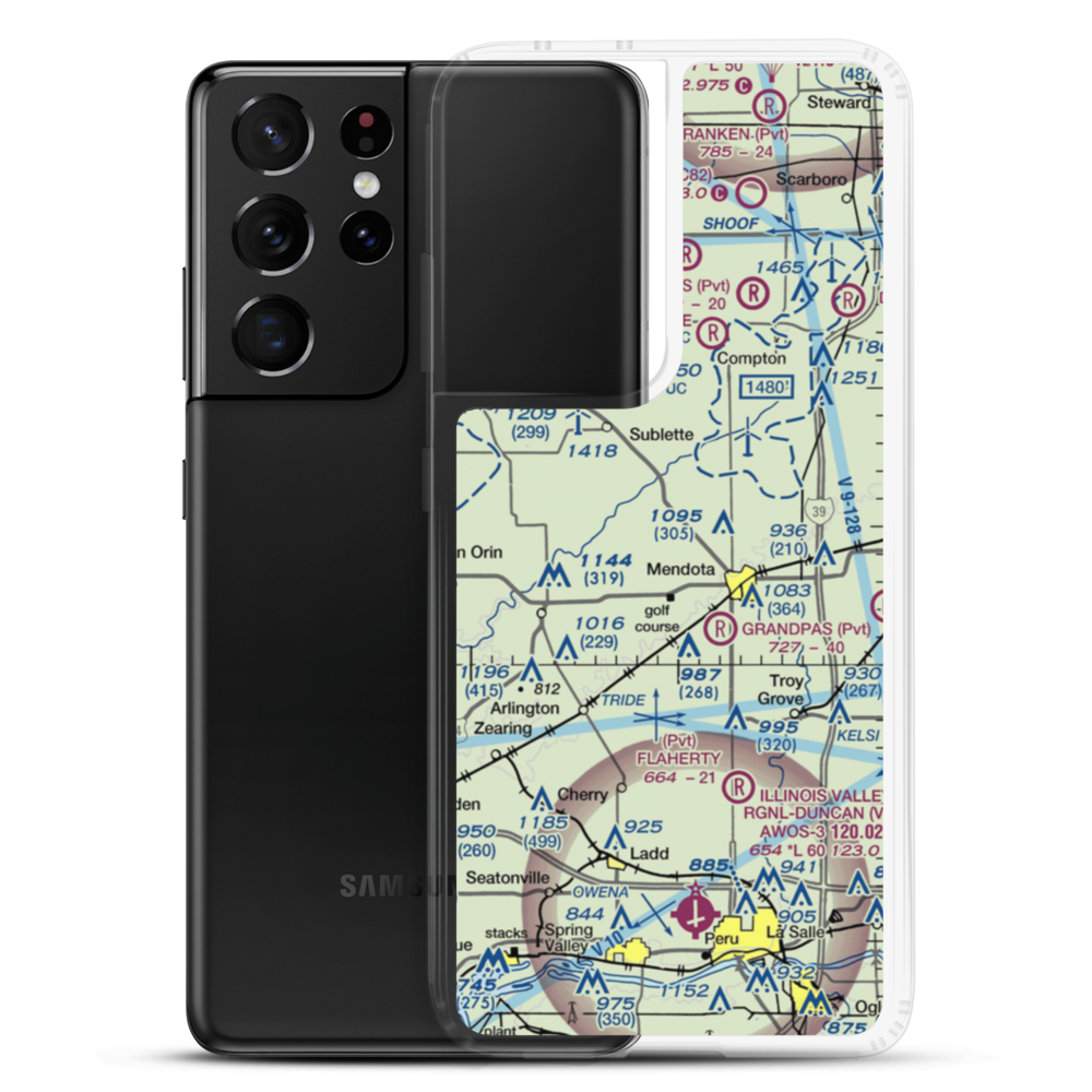 Otterbach Farm Airport (81LL) VFR Sectional Samsung Case Samsung Galaxy S21 Ultra model shown