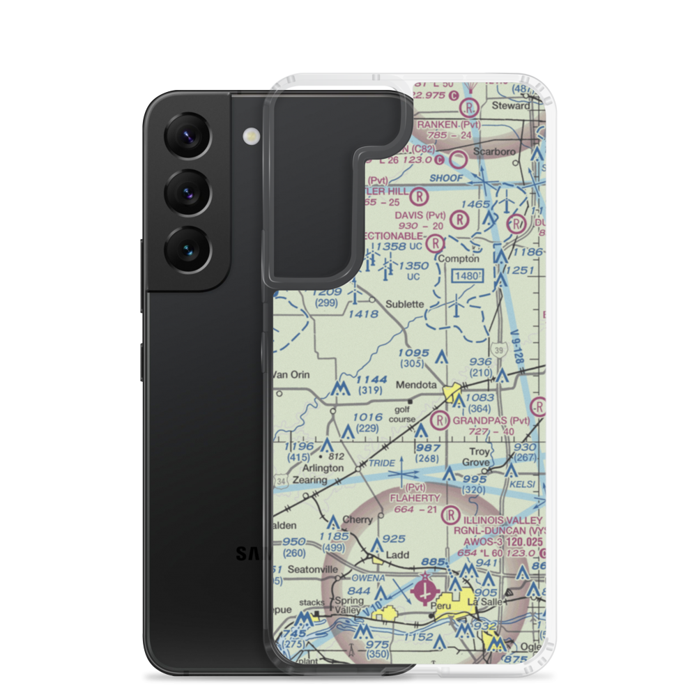 Otterbach Farm Airport (81LL) VFR Sectional Samsung Case Samsung Galaxy S22 model shown