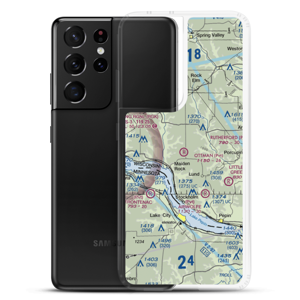 Ottman Landing Airport (5WN9) VFR Sectional Samsung Case Samsung Galaxy S21 Ultra model shown