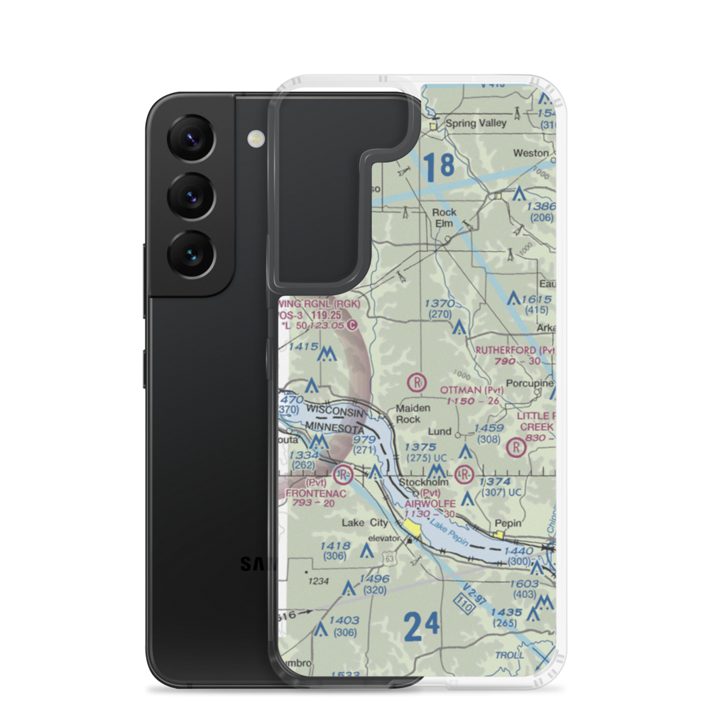 Ottman Landing Airport (5WN9) VFR Sectional Samsung Case Samsung Galaxy S22 model shown
