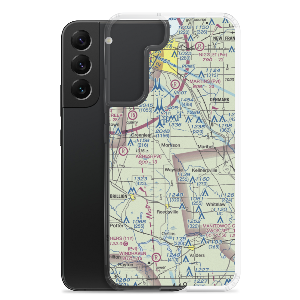 Otto-Gibbons Airport (WS31) VFR Sectional Samsung Case Samsung Galaxy S22 Plus model shown