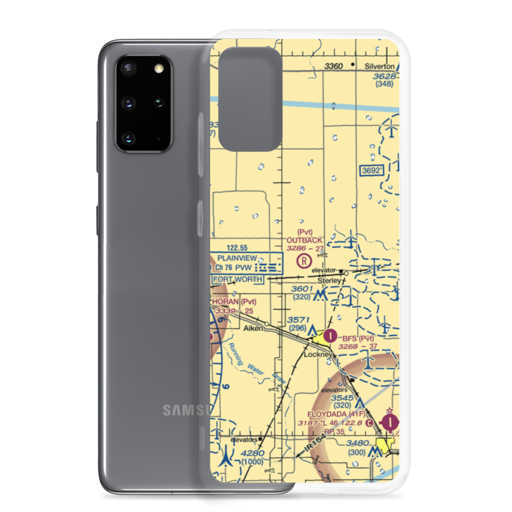 Outback Airport (5XS7) VFR Sectional Samsung Case Samsung Galaxy S20 Plus model shown