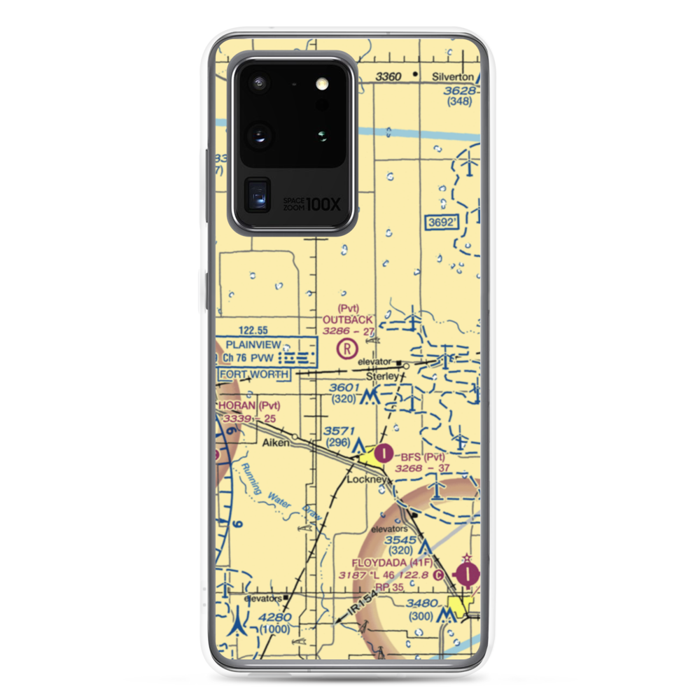 Outback Airport (5XS7) VFR Sectional Samsung Case Samsung Galaxy S20 Ultra model shown