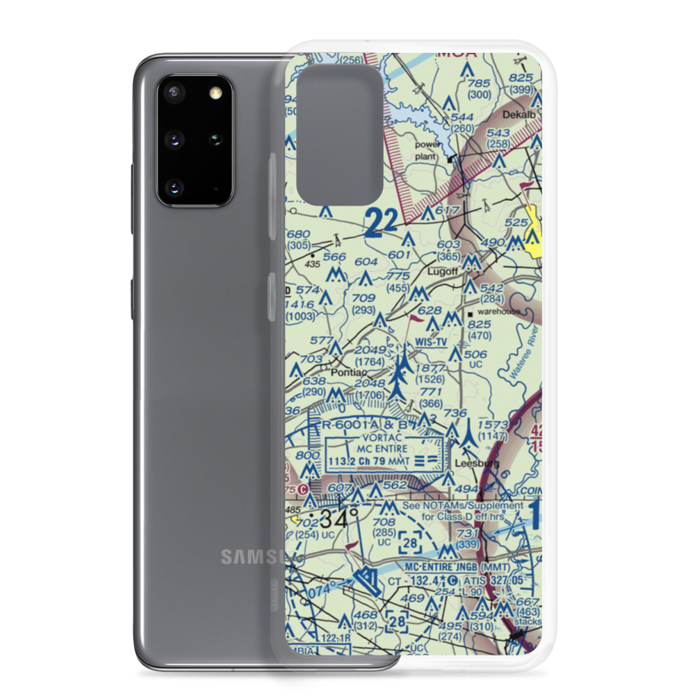 Over the Hill Airport (12SC) VFR Sectional Samsung Case Samsung Galaxy S20 Plus model shown