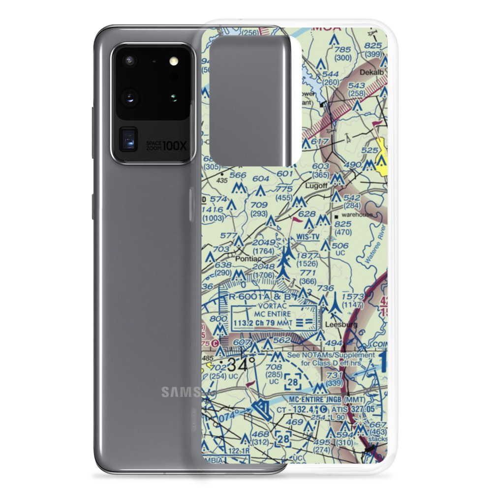 Over the Hill Airport (12SC) VFR Sectional Samsung Case Samsung Galaxy S20 Ultra model shown