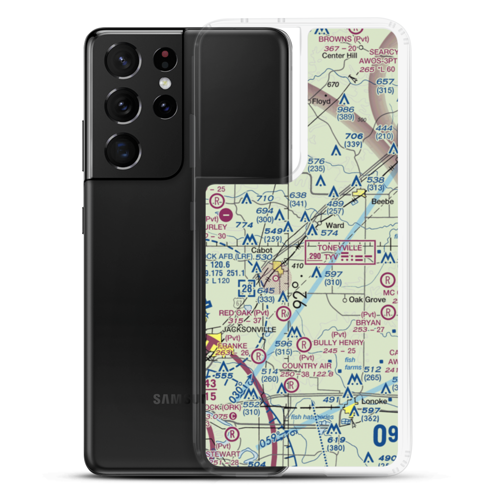 Overturf Field (OVERTF) VFR Sectional Samsung Case Samsung Galaxy S21 Ultra model shown