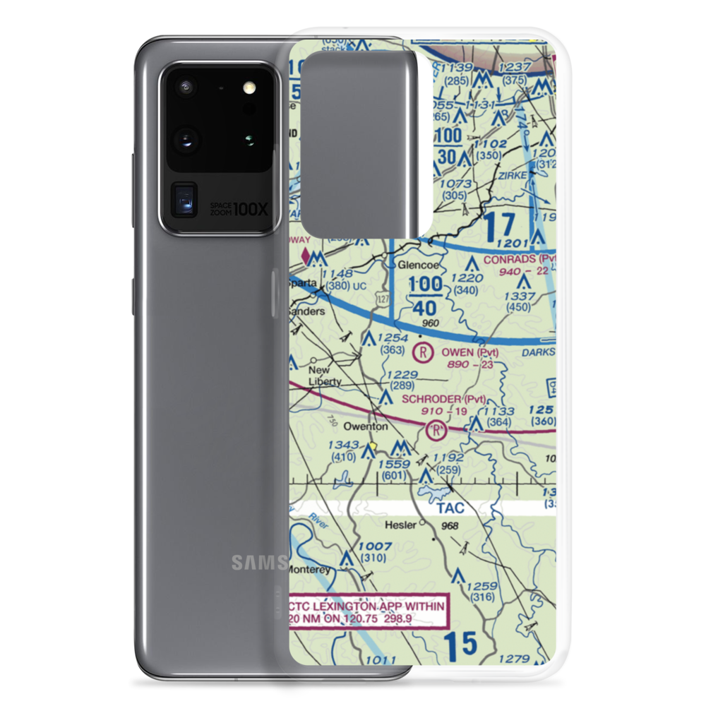 Owen Air Park (0KY0) VFR Sectional Samsung Case Samsung Galaxy S20 Ultra model shown